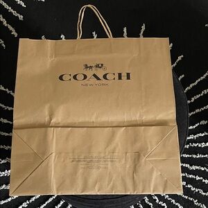 Coach Tan Shopping Bag with Logo